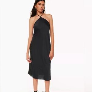 Aritzia Wilfred Nightwood Black Dress sz XS